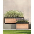 thumbnail image 6 of Delta 45" L x 17" W x 15" H Modern Vinyl Planter, Brown, 6 of 6