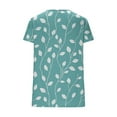 thumbnail image 7 of Oalirro Floral Summer Dressy Pleated Blouse for Women Casual Short Sleeve Tops Loose T Shirts Trendy Tunics, 7 of 7