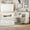 White + Wood + Queen, variant on Queen Size Farmhouse Murphy Cabinet Bed with Charging Station, Foldable Platform Bed with Large Storage Drawer for Guest-Room, Small Bedroom, Rustic Gray