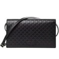 thumbnail image 3 of Gucci Womens GG Logo Black Wallet Crossbody Handbag 466507, 3 of 11