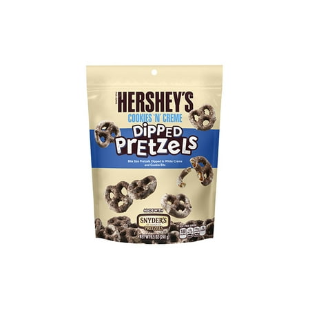 Cream Cheese Pretzels - HERSHEY'S Cookies 'n' Creme Dipped Pretzels, 8.5 oz, 6 Count