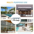 thumbnail image 3 of AECOJOY 8' x 20' Hardtop Gazebo Outdoor Aluminum Pergola ​For Garden, Patio, Backyard-​Black, 3 of 8