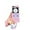 Phone-A, variant on Cute Pink Case for Galaxy Z Flip 3 with Kickstand & Hard PC - Protective, Girly Fashion Design
