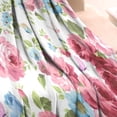 thumbnail image 3 of Pioneer Flower Floral Print Pattern Blanket,Comfortable Soft Lamb Wool Throw Blanket,All Season,Warm Lightweight Blankets for Sofa Bed Couch Living Room Chair,30"x40", 3 of 4