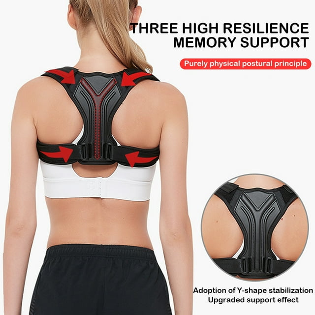 Nituyy Back Brace, Elastic Adjustable Posture Corrector Back Support Brace for Hunchback