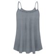 thumbnail image 4 of Timegard Débardeurs pour Femmes Grande Taille Col Rond Bretelles Spaghetti Camisole Décontractée Sans Manches, 4 of 4
