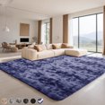 thumbnail image 1 of CozyDesg 9ft x 12ft Area Rugs, Soft Fluffy Area Rugs Floor Mat Floor Rugs for Living Room Bedroom Modern Decor Carpet,Navy Blue, 1 of 7