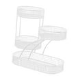 thumbnail image 2 of CarpNettore Bathroom Counter Storage Organizer Shelf Bathroom Countertop Organizer Versatile white, 2 of 9