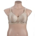 thumbnail image 3 of Playtex Womens Secrets Perfectly Smooth Wirefree Bra, 38D, White Stripe, 3 of 4