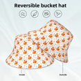 thumbnail image 2 of Bingfone Cartoon Squirrel Bucket Hat for Men Women,Packable Reversible Printed Sun Hats,Fisherman Outdoor Travel Hiking Beach Caps, 2 of 7