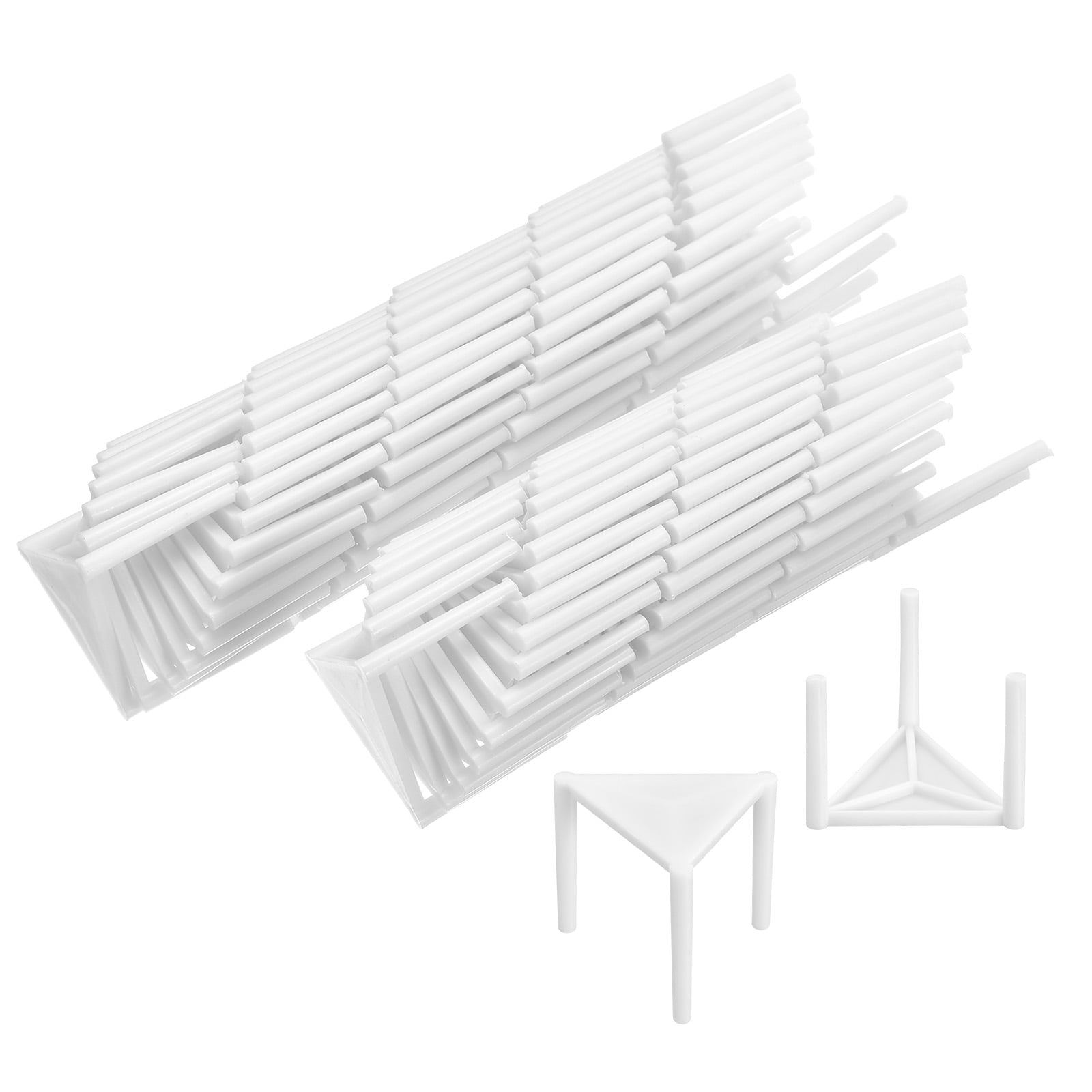 Uxcell Pizza Saver Stand, 100pack Plastic Tripod Stack for Pizza Boxes