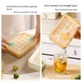 thumbnail image 3 of Ice Cube Tray with Lid & Storage Bin, Ice Cube Maker Mold for Freezer with Container, Mini Ice Cube Tray Makes 15 Cube Ice at once for Cocktail Whiskey Tea Coffee (White), 3 of 8