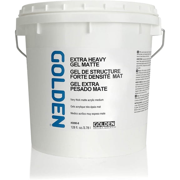 Golden Extra Heavy Acrylic Gel Medium - Matte, 128 oz tub