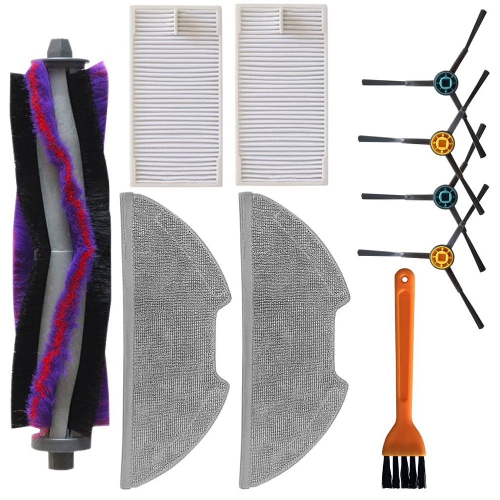 Kit De Remplacement Serpillère Pour Robot Aspirateur BR150/BR151 - 1 Support + 1 Ou 2 Chiffons - Compatible MAMNV Et Autres