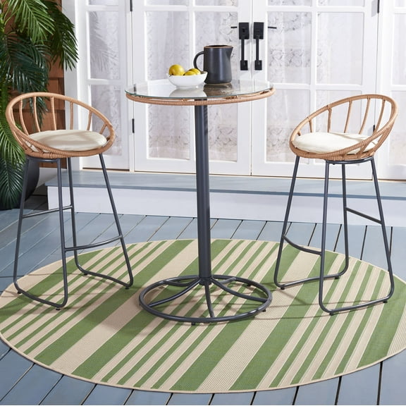 Safavieh Lersa Outdoor Patio 3 Pc Bistro Set - Natural/Beige