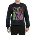 thumbnail image 3 of Colorful Beagle | Dogs Love You | Dean Russo Art Animal Lover Unisex Crewneck Sweatshirt, Black, Medium, 3 of 6
