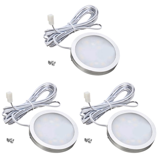 3X 12V LED Luz Rv de Remolque Techo Interior Abajo Lámpara de Techo Blanco CáLido