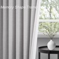 thumbnail image 4 of Cortinas Topfinel de lino opaco gris con dos paneles, 267 cm, 4 of 8