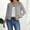 Gray, variant on Cardigans for Women Open Front Coat Winter Long Sleeve Fashion Solid Color Lace Womens Tops Pink