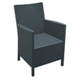 thumbnail image 2 of Luxury Commercial Living 3-Piece Gray Patio Conversation Set with Sunbrella White Cushion 35.5", 2 of 6