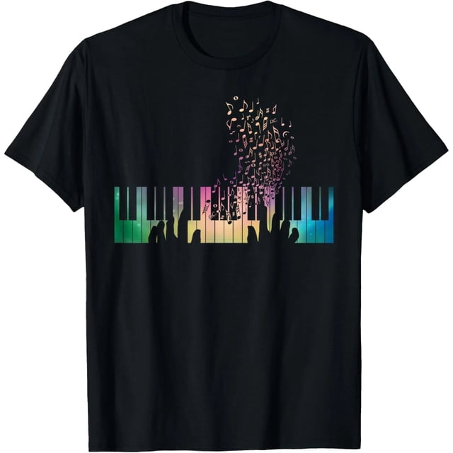 Playera de Piano para Mujer - Teclado Musical Estampado