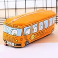 thumbnail image 2 of TOWED22 Creative Student Stationery Small Animal Buses Pen Bag public Canvas Stationery Box,A, 2 of 4