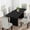 Black, variant on Extendable Rectangular Farmhouse Dining Table with Leaf, 62.99-84.65 in, Seats 6-10, Rounded Corners, Space-Saving Extension for Kitchen & Dining Room