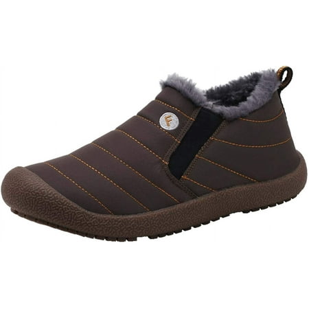 

Winter Snow Ankle Boots Fur Lining Waterproof Outdoor Slip On Booties Sneakers for Women and Men