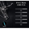 thumbnail image 2 of 100 PCS Sewing Machine Needles Universal Regular Point Needles for Singer Brother, Assorted Sizes HAX1 65/9, 75/11, 90/14, 100/16, 110/18 (Durable,Universal), 2 of 7