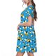 thumbnail image 2 of Disketp Flying Bees para Vestido de Manga Corta para Mujeres, Vestidos de Verano para Mujeres, Casual y Holgado para la Playa, 2 of 6