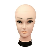 Bothyi Male Bald Mannequin Head Lightweight Wig Holder for Hats Hairpieces Earrings