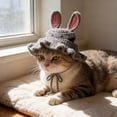 thumbnail image 7 of Viflosae Dog Hats Dog Hats for Small Dogs Easter Bunny Ear Pet Knit Hat for Easter Photos Handmade Soft Yarn Puppy Pussy Holiday Hat Adjustable Cute Pet Accessories for Small Medium Pet, 7 of 7