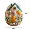 thumbnail image 6 of Opvise Patchwork Felt Egg House DIY Kit - Creative Easter Craft Set with Embroidery Pattern, User-Friendly Crafting Supplies for Home Decor & Handmade Gifts B, 6 of 8