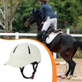 thumbnail image 3 of Cascos para montar a caballo, cascos para ciclismo, equipamiento para montar a caballo, gorras de béisbol para Talla M beige, 3 of 6