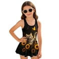 thumbnail image 2 of FUIALDOLG Little Girl One Piece Swimwear Cute Cat Swimsuit for Little Kids Sun Protection Sleeveless Swim Dressand Sunflower Swimsuit for Surfing,Water Sports,8-9Y, 2 of 7