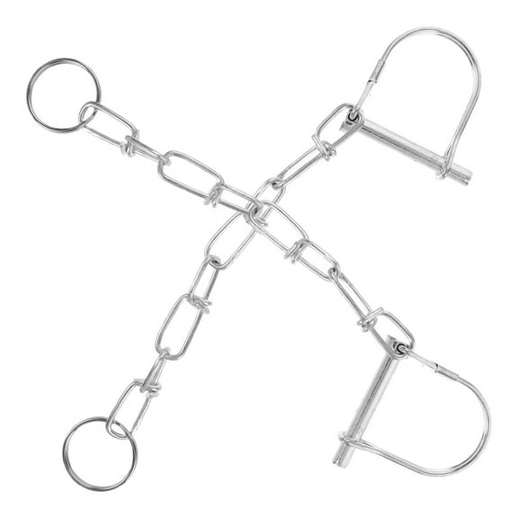 Masteelf 2pcs Secure Trailer Hitch Pin Heavy Duty Galvanized Steel Trailer Coupler Lock For Trailer Latch Security Towing Hitch Accessories