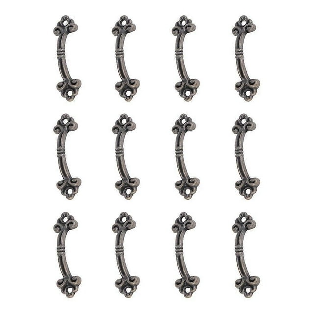 24pcs Retro Style Drawer Handle Pull Knob Kitchen Drawer Cabinet Knob (Bronze)