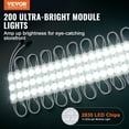 thumbnail image 2 of VEVOR 200PCS LED Storefront Lights, 103 ft DC 12V, LED Module Lights, 2835 SMD 3-LED 1.5W Window Lights with Tape Adhesive Backside, for Business Store Window Advertising Letter Signs, 2 of 9