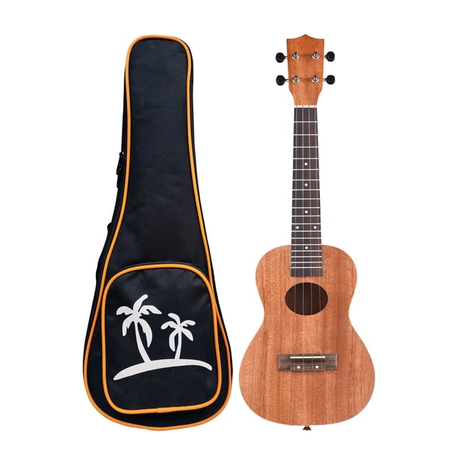 Ukelele Soprano Uke de chapa de 23 pulgadas guitarra hawaiana de 4 cuerdas