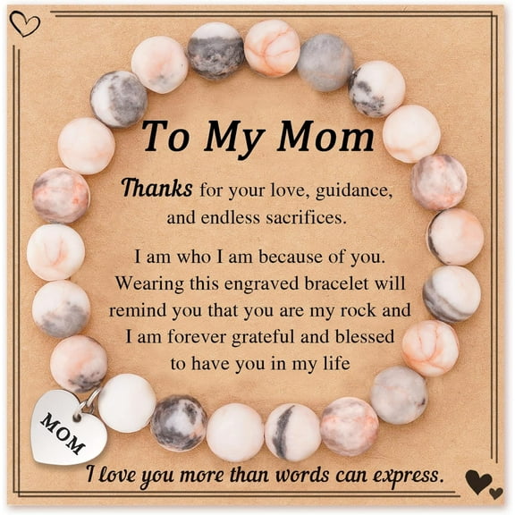 Mothers Day Gifts Heart Charm Bracelet for Mom/Grandma/Aunt/Sister Birthday Christmas Gift for Women