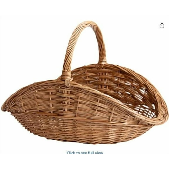 Swiftyle 1 Sets Hand-Woven Wicker Basket For Flower Arranging, Storage & Fruit Picking Portable, Decorative Storage Organizer for Home & Outdoor Use Gift