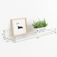 thumbnail image 3 of Wall mounted shelf, 15 inch children's floating bookshelf, bathroom, bedroom, living room, kitchen, room decoration, transparent display shelf organizer, 3 of 7