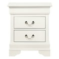 thumbnail image 3 of Glory Furniture Louis Phillipe 2 Drawer Nightstand in White, 3 of 4