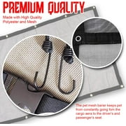 zone tech pet car net barrier universal mesh vehicle pet