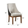 thumbnail image 5 of ACME Gilsea Side Chair (Set-2) in Fabric & Brown Synthetic Leather & Brown, 5 of 8