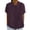 ZA-Coffee, variant on Summer Womens Tops Peter Pan Collar Short Cuffed Sleeve Linen Blend Blouses Loose Solid Color T-Shirts Casual Office Beach Vacation Clothes