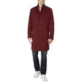 thumbnail image 5 of TOMMY HILFIGER Mens Addison Red Single Breasted, Wool Blend Overcoat 46L, 5 of 5