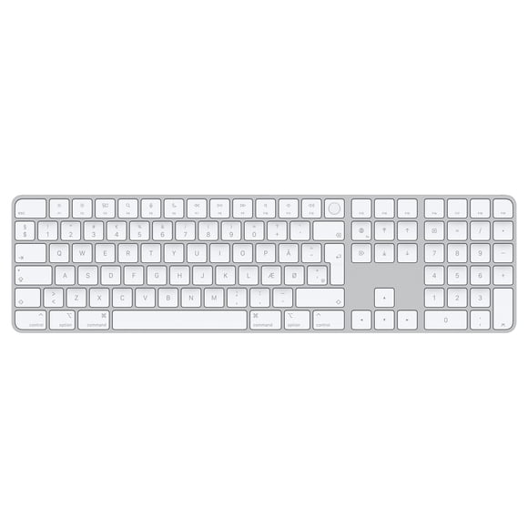 Apple Magic Keyboard with Touch ID and Numeric Keypad: Wireless, Bluetooth, Rechargeable. Works with Mac Computers with Apple Silicon; Korean - Black Keys