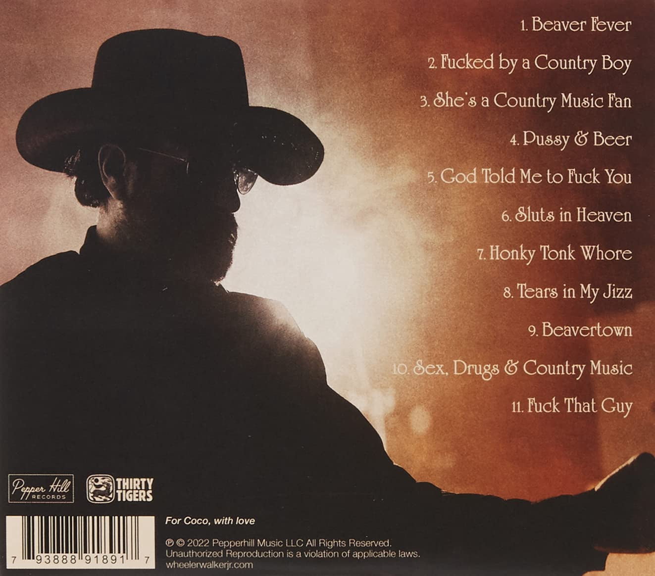 Wheeler Walker JR - Sex Drugs & Country Music - Music & Performance - CD