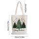 thumbnail image 3 of Bolsa de lona navideña | Bolsa reutilizable para regalos y compras | Tamaño grande: 58 x 39 cm | Colores verde, rojo y blanco | Ideal para fiestas y viajes diarios, 3 of 5